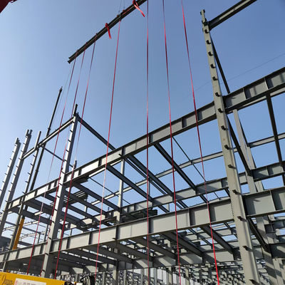 Water Proof Fire Resistance Steel Structure Workshop With Parapet Wall As Requested And Hot DIP Galvanized