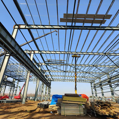 Pre Engineered Steel Building Q355 Q235B Painted Galvanized