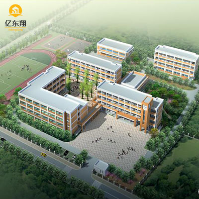 Modern Steel Commercial Building Construction Fast Installation For Office Warehouse