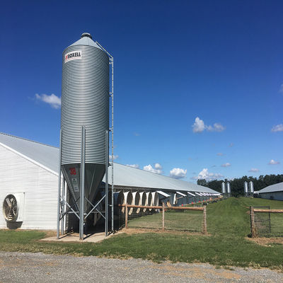 Prefabricated Steel Poultry House Q235 Q345B Galvanized Structure