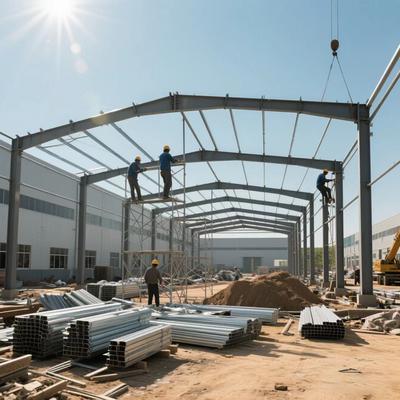 Custom Prefab Warehouse High Strength Bolts Connected Prefabricatd Steel Structure Warehouse