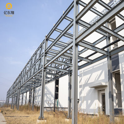 Galvanized Spray Coated Prefab Steel Workshop Custom Construction