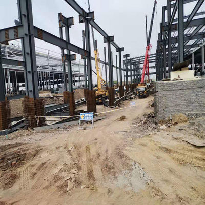 Galvanized Sheet Space Frame Steel Structure Multi Story Metal Building Workshop