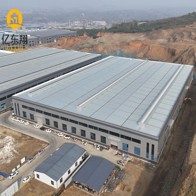 Steel Structure Factory with EPS Sandwich Panels and Galvanized Purlins