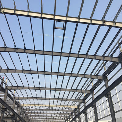 Customized CAD Drawing Welded H Steel Steel Structure Building For Workshop Visit And Check In Different Designs
