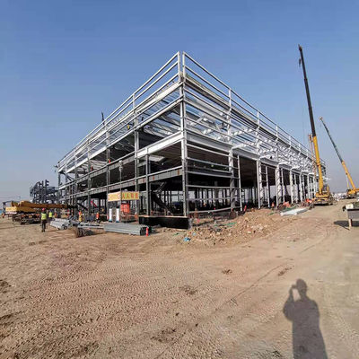 Durable Industrial Steel Buildings Powder Coated Prefab Metal Building Construction