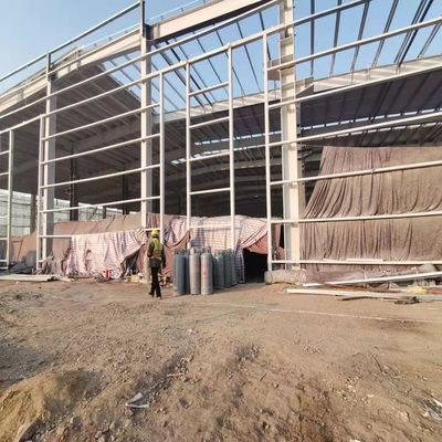 Durable Industrial Steel Buildings Powder Coated Prefab Metal Building Construction