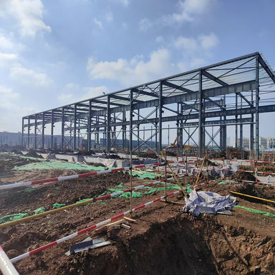 Prefabricated Ready Made Steel Structures Warehouse Building For Food Factory
