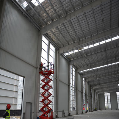 Prefabricated Steel Hangar with 200 Km/h Wind Load for Warehouse