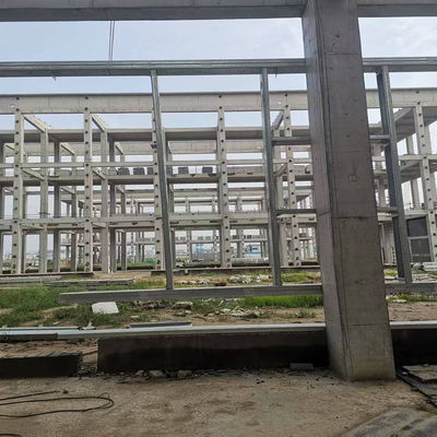 Fire Resistance Steel Frame Building Construction High Durability Prefab Metal Warehouses