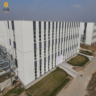 Fire Resistance Steel Frame Building Construction High Durability Prefab Metal Warehouses