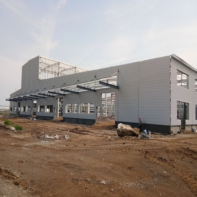 Modern Design Steel Structure Building With Steel Sheet Roof And Welded Connection