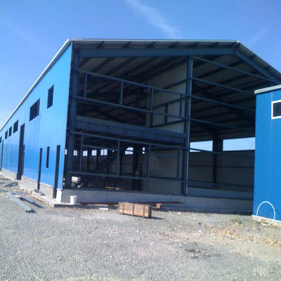 ASTM A36 Prefab Metal Airplane Hangar Agricultural Farm Barn Steel Structure Buildings