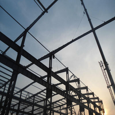 Large Span Steel Frame Building Construction Corrosion Resistance High Durability