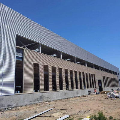Prefabricated Steel Hangar with 200 Km/h Wind Load for Warehouse