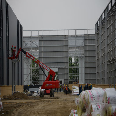 Long Span Steel Space Truss Buildings Modern Metal Frame Prefaricated Workshop