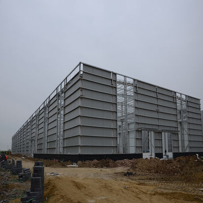 Long Span Steel Space Truss Buildings Modern Metal Frame Prefaricated Workshop