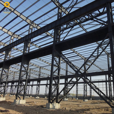 Customized Steel Structure Warehouse With PVC Steel Windows And Sandwich Panel Wall Panel