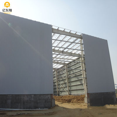 Industrial High Rise Steel Building Construction Prefab Steel Portal Frame Warehouse