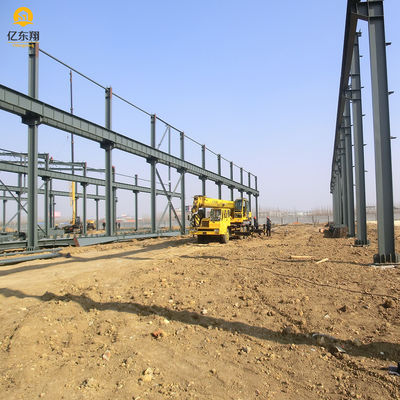 Welded Steel Structure Warehouse H Steel Column and Single Steel Sheet Roof