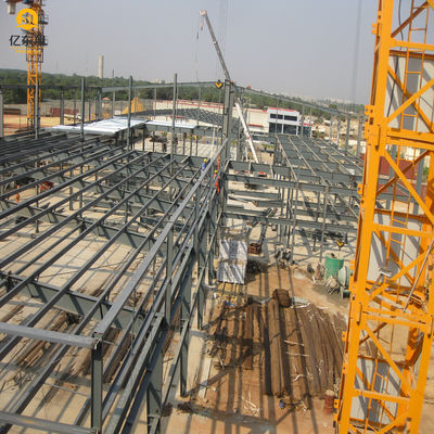 Fast Construction Steel Frame Building Construction With Aluminum Or Steel Wood Door And Short Construction Time