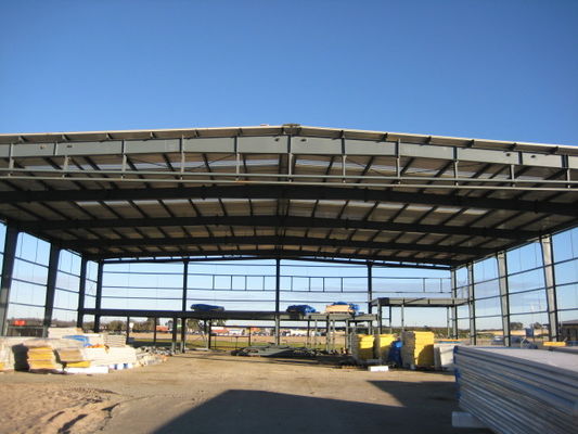 Industrial Low Carbon Steel Structure Hangar Factory Prefabricated Building Construction