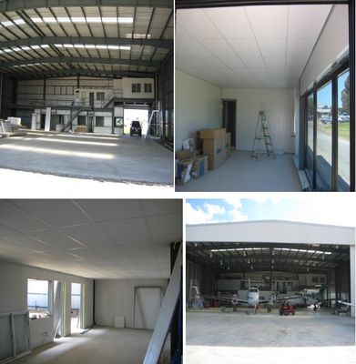 Lightweight Steel Structure Hangar Fireproof Large Span Metal Aircraft Hangars