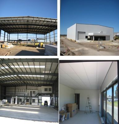Custom Steel Hangar Warehouse 8 Degree Seismic Resistance Q235B/Q345B