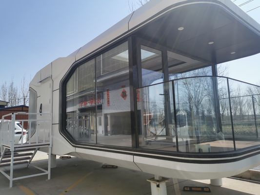 Hotel Space Capsule Container House Prefab Modular House Building With Interior Decoration