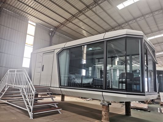 Prefab Modular Container House for Hotels with Glass Wool Insulation