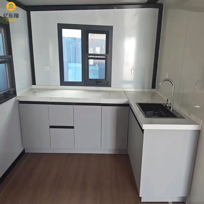 Prefab Modular Container House for Hotels with Glass Wool Insulation