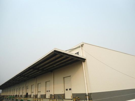 Prefabricated Steel Hangar with 200 Km/h Wind Load for Warehouse