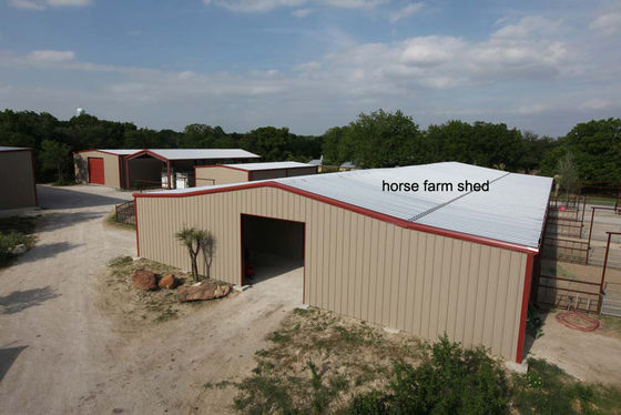 Agricultural Prefabricated Steel Frame Metal Buildings Feed Mill Plant Warehouse