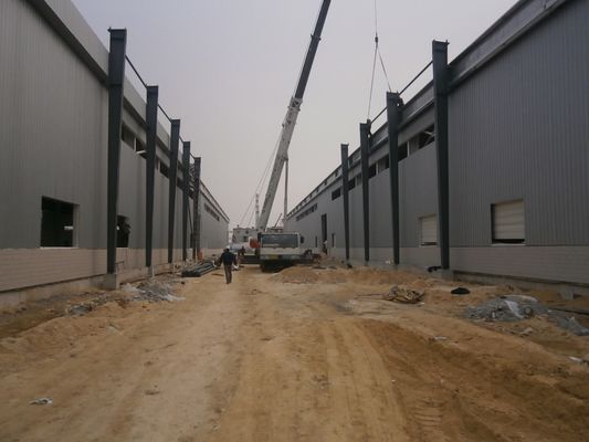 Customizable Prefabricated Steel Structure Warehouse Featuring Steel Color Sheet Cladding
