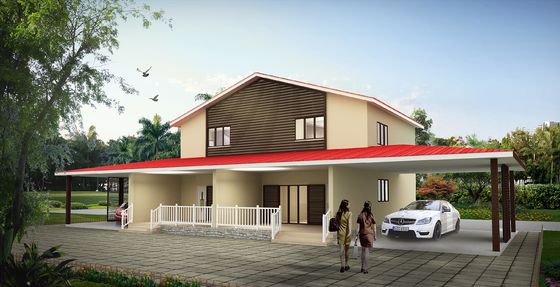 Restaurant Hotel Office Multi Storey Steel Building Fabricated High Rise Steel Structure