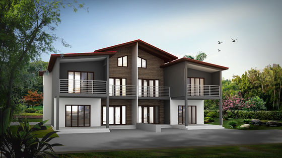 Prefab Steel Commercial Building with Sandwich Panels