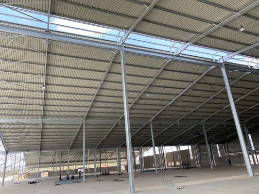 Prefab Steel Portal Frame Warehouse Industrial Building Q355B Q235B