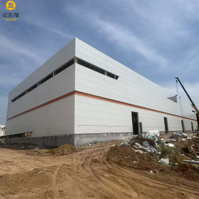 Good Toughness Prefabricated Steel Structure Warehouse With Long Fatigue Life And Optional Lighting System