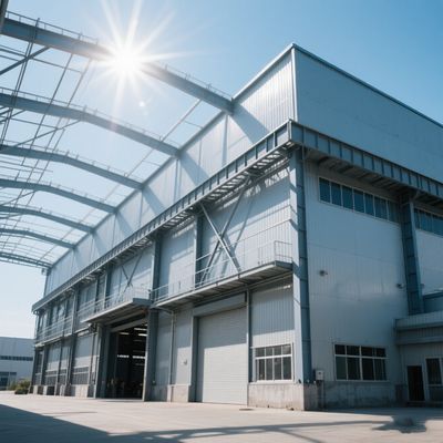 Pre Engineered Metal Structural Prefab Storage Warehouse Hangar With Free Atchitectural Support