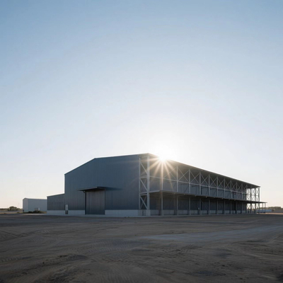 Prefabricated Steel Structure Warehouse with Large Span Design