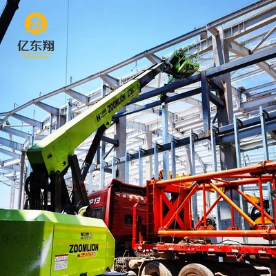 Welded Or Bolted Connection Prefab Steel Structure Warehouse With Large Span Design Hot Rolled Technique