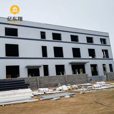 Prefab Steel Warehouse with Sandwich Panel Walls