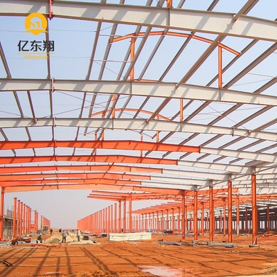 S355JR S235JR Hangar Steel Structure 150x100m With 6.5m Eave Height ASTM A36