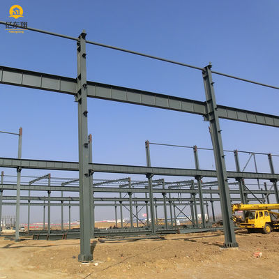 Prefab Steel Structure Warehouse with Q355 Q235 Steel Frame and Bolted or Welded Installation for Moderate Insulation
