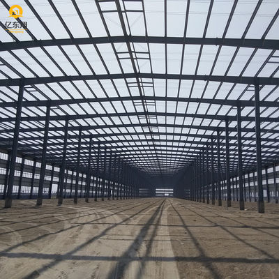 Prefab Steel Structure Warehouse with Q355 Q235 Steel Frame and Bolted or Welded Installation for Moderate Insulation
