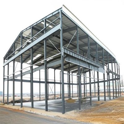 Prefab Steel Structure Warehouse with Q355 Q235 Steel Frame and Bolted or Welded Installation for Moderate Insulation