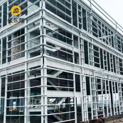 Custom Prefab Steel Structure Warehouse with Wind Resistance Grade 12 and High-Grade Q345 Steel for Customizable Dimensions