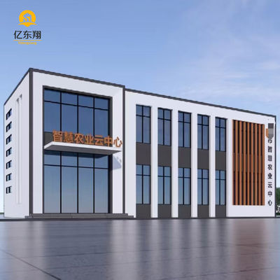 Multi Story Prefabricated Steel Building with 50 Years Using Life Q355B Material Grade and 20-30% Lower Cost