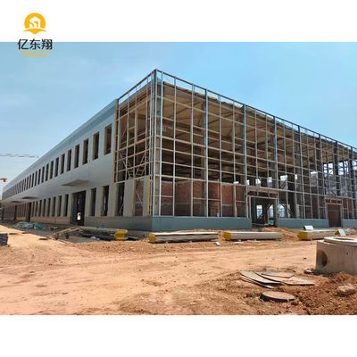 Multi Story Prefabricated Steel Building with 50 Years Using Life Q355B Material Grade and 20-30% Lower Cost