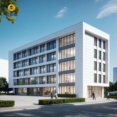 High Adhesion Color Layers Steel Structure Building with Load-bearing Steel Frame and Recyclable Materials